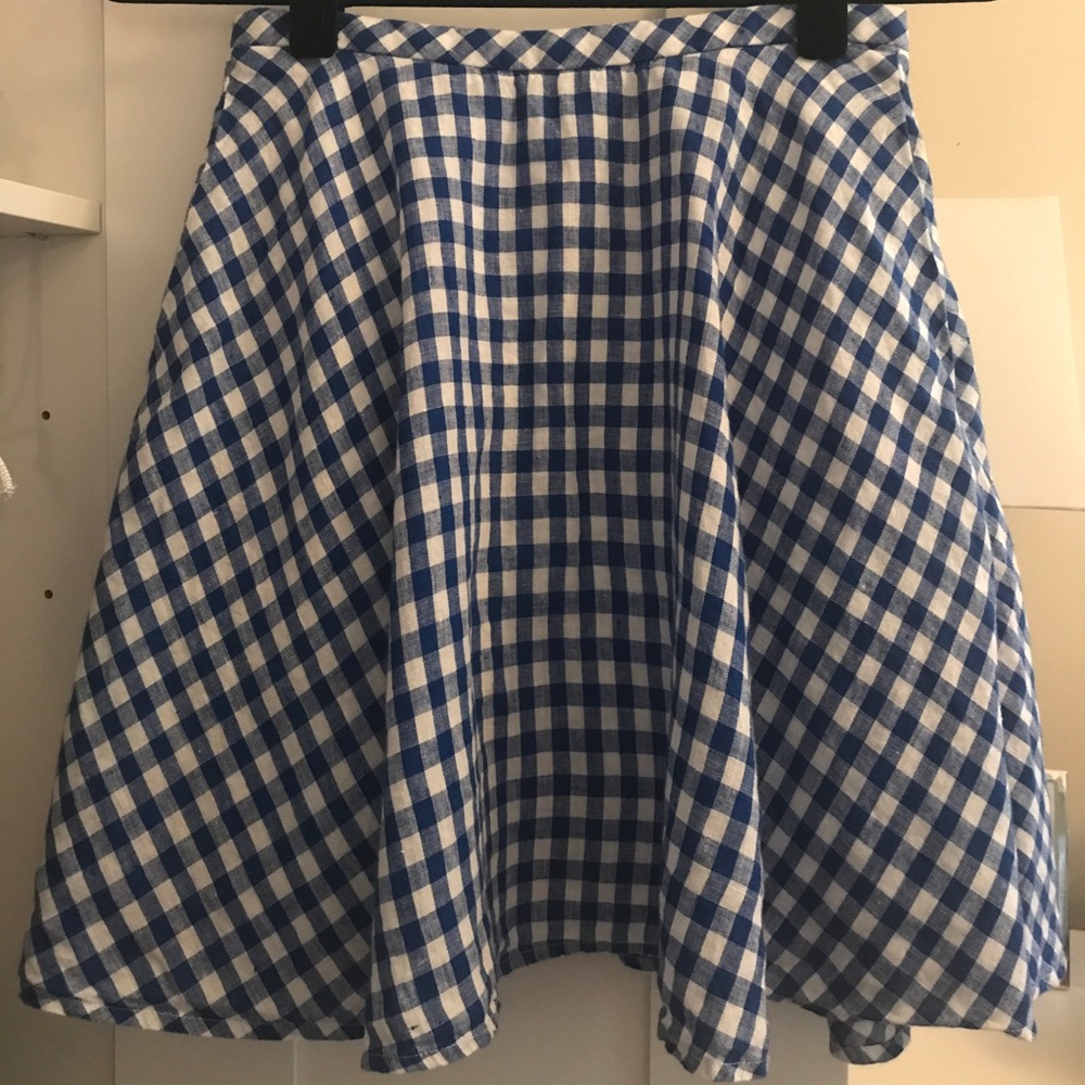 JCrew Gingham Skirt Size 00